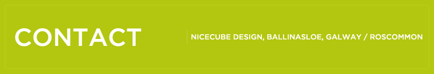 Contact Nicecube Design, website design in Galway & Roscommon