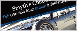 Smyth's Chauffeur Drive and Wedding Car services, Roscommon, designed by Nicecube, website design in Roscommon